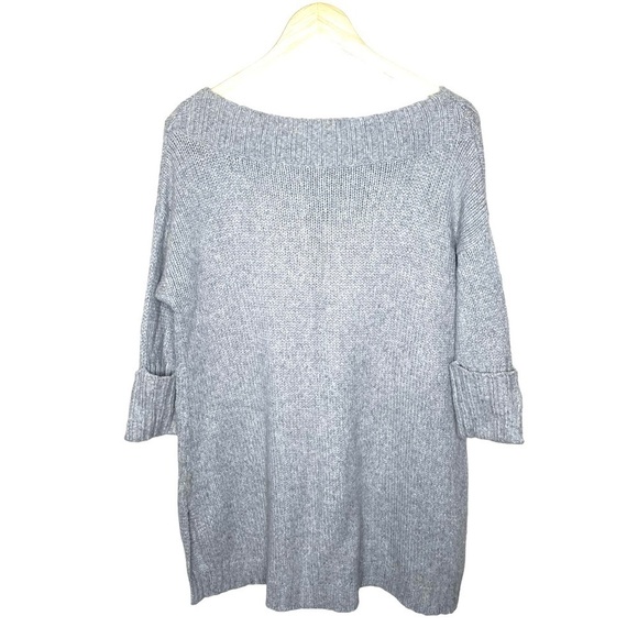 Free People Tricot Pullover Cashmere Blend Sweater Off Shoulder - Picture 3 of 11